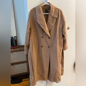 GAP Double-Face Wool Wrap Coat